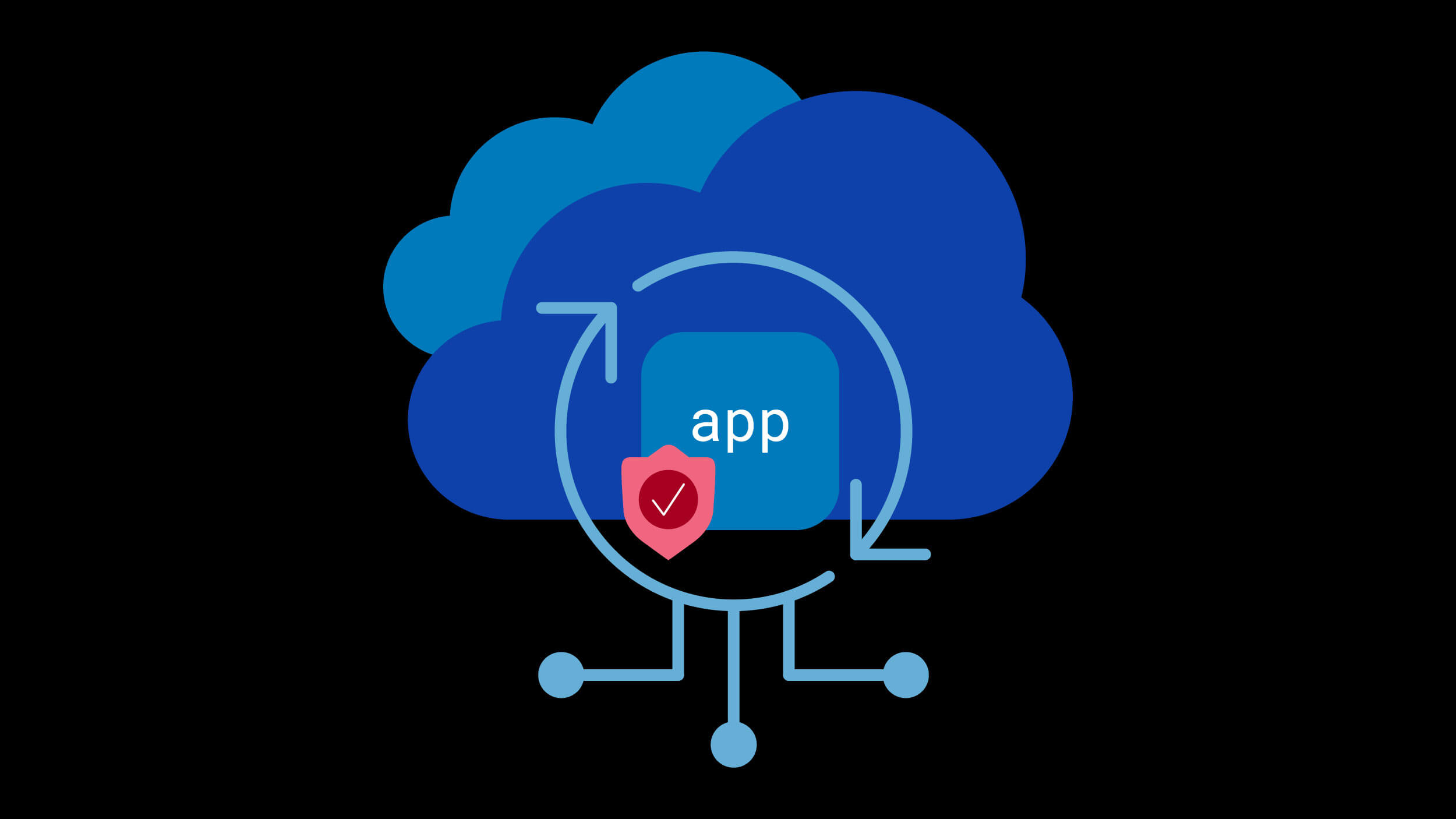 nuage avec bouclier et coche