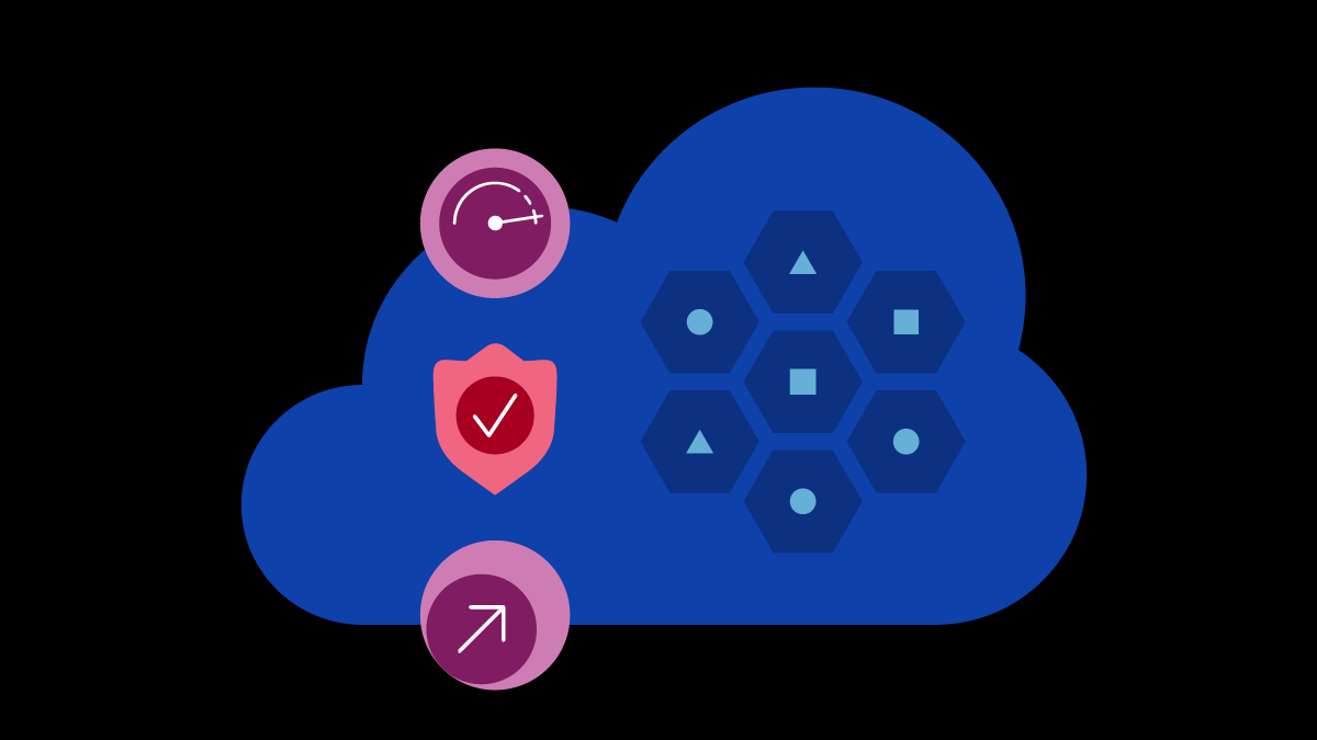nuage avec bouclier et compteur de vitesse