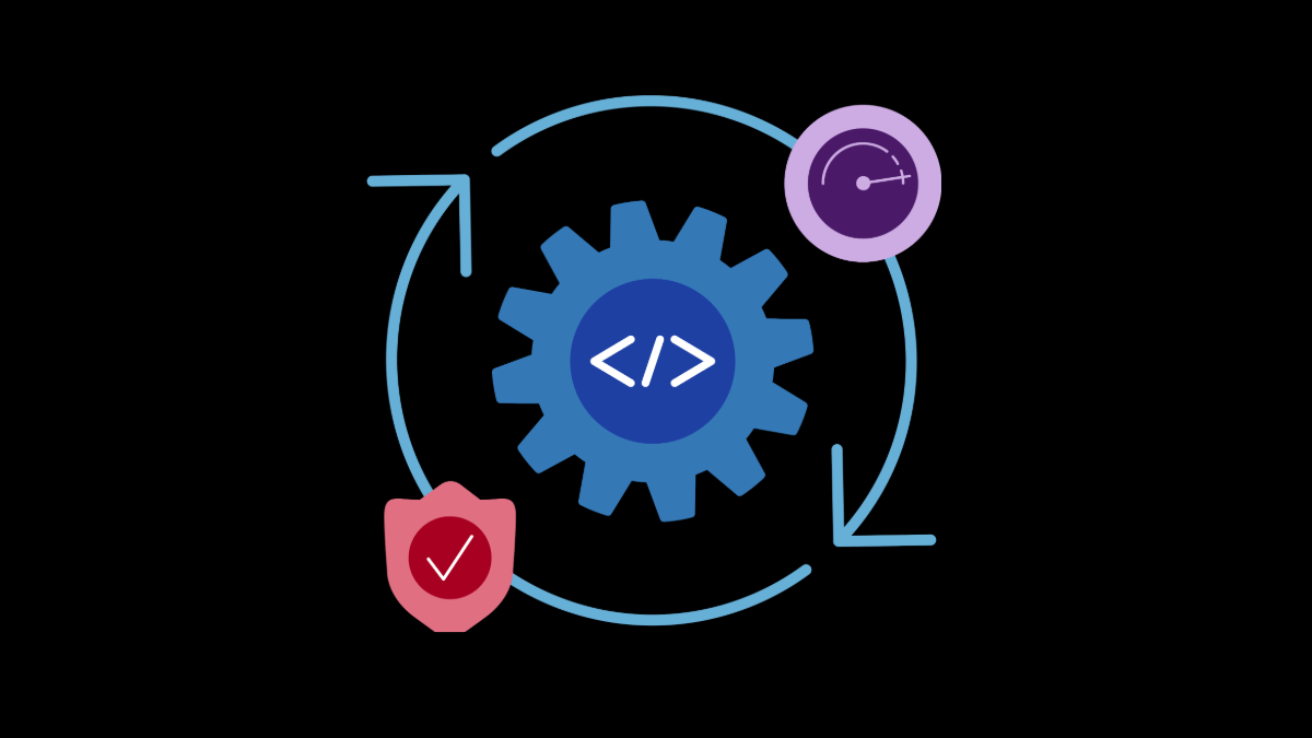 Engrenage au centre d’un cercle fléché