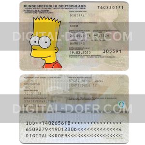 Germany ID Card Template PSD