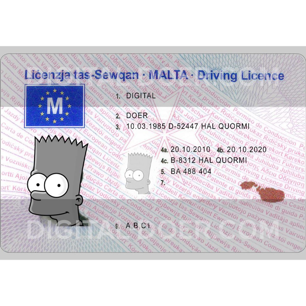 Latvia Driving licence PSD Template