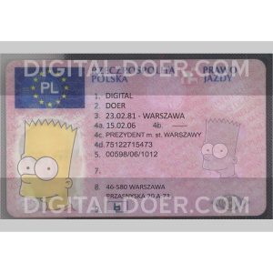 Poland Driver License Template PSD