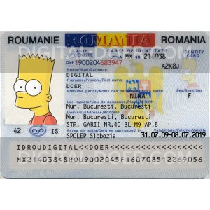 Romania ID Card Template PSD