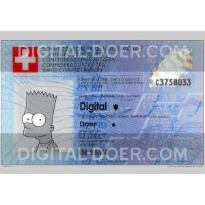 Switzerland ID Card Template PSD